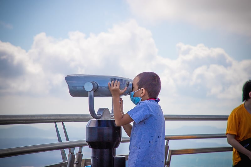 Spy with Binoculars